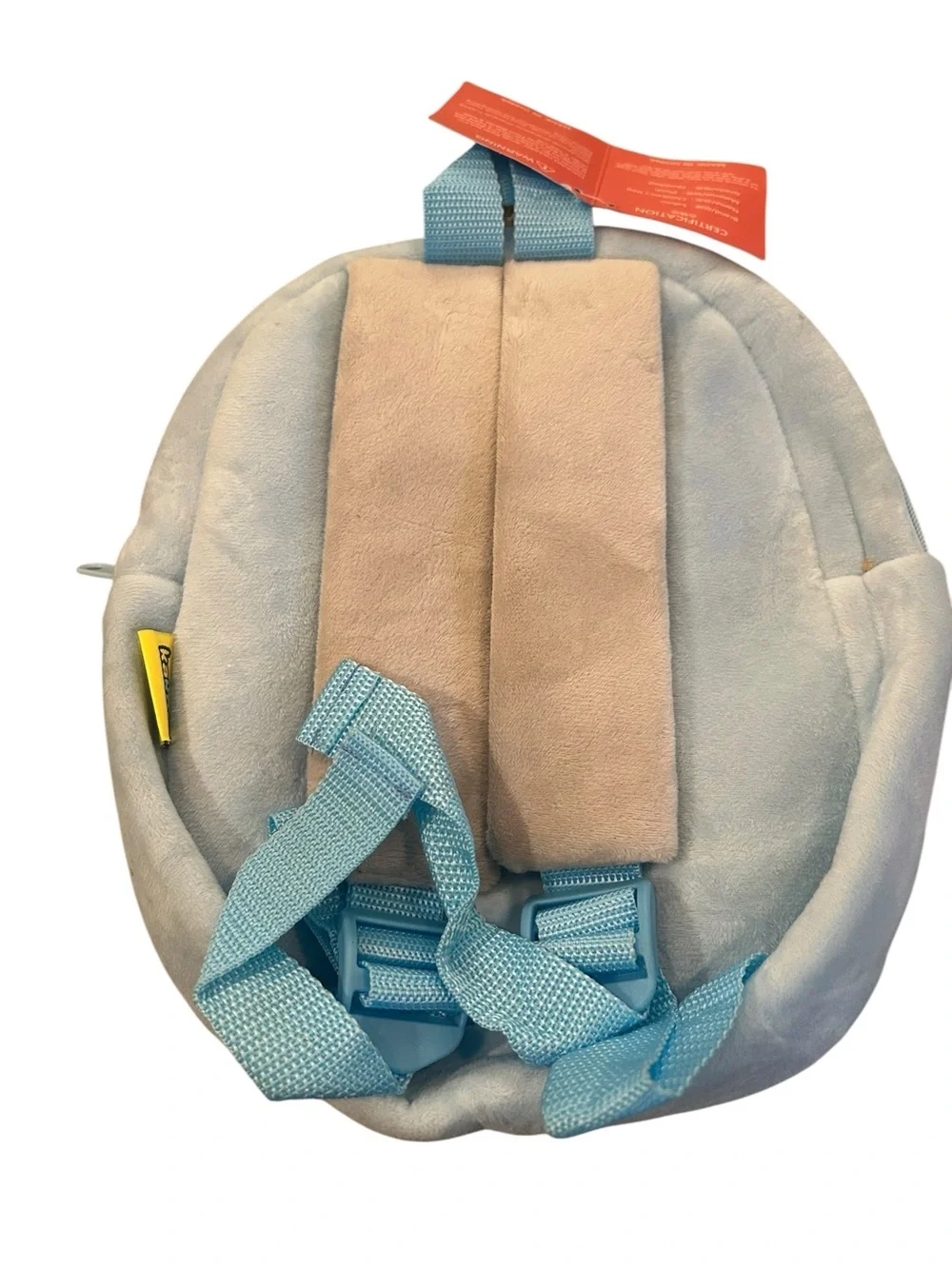 Light Blue Sloth Plush Kids Backpack with Heart Nose